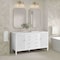 James Martin Vanities 60'' Double Vanity, Bright White w/ 3 CM White Zeus Quartz Top 485-V60D-BW-3WZ - alternate 6